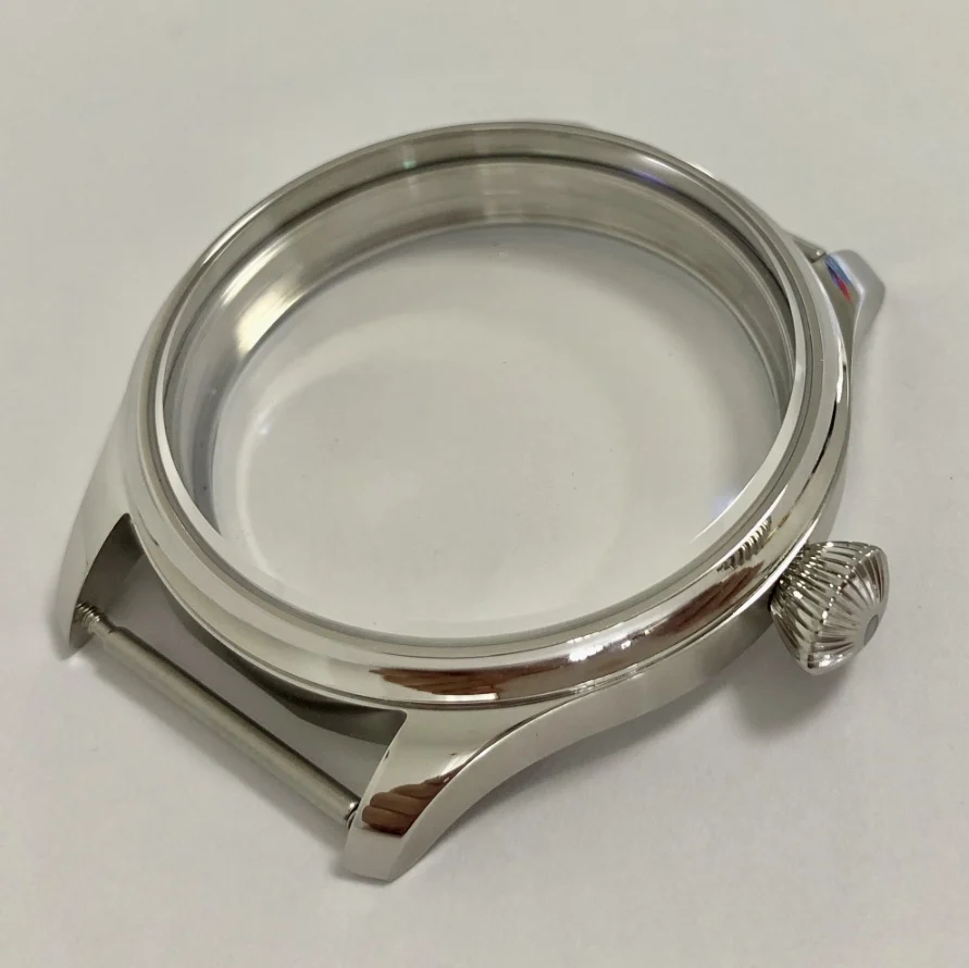 44MM ST3600 Case Sapphire Crystal Or Mineral Glass 316L Stainless Steel Watch Cases Fit ETA6497/6498 ST3600/3621 Movement BK0612
44MM ST3600 Case Sapphire Crystal Or Mineral Glass 316L Stainless Steel Watch Cases Fit ETA6497/6498 ST3600/3621 Movement BK0612
