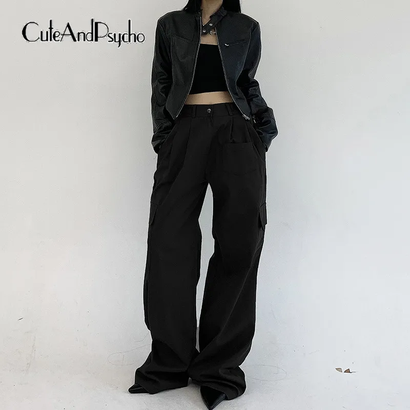 Cuteandpsycho Streetwear Casual Floor Length Pants Aesthetic Chic Solid Multi-Pockets Trousers 90s Vintage Fashion Loose Bottoms
Cuteandpsycho Streetwear Casual Floor Length Pants Aesthetic Chic Solid Multi-Pockets Trousers 90s Vintage Fashion Loose Bottoms