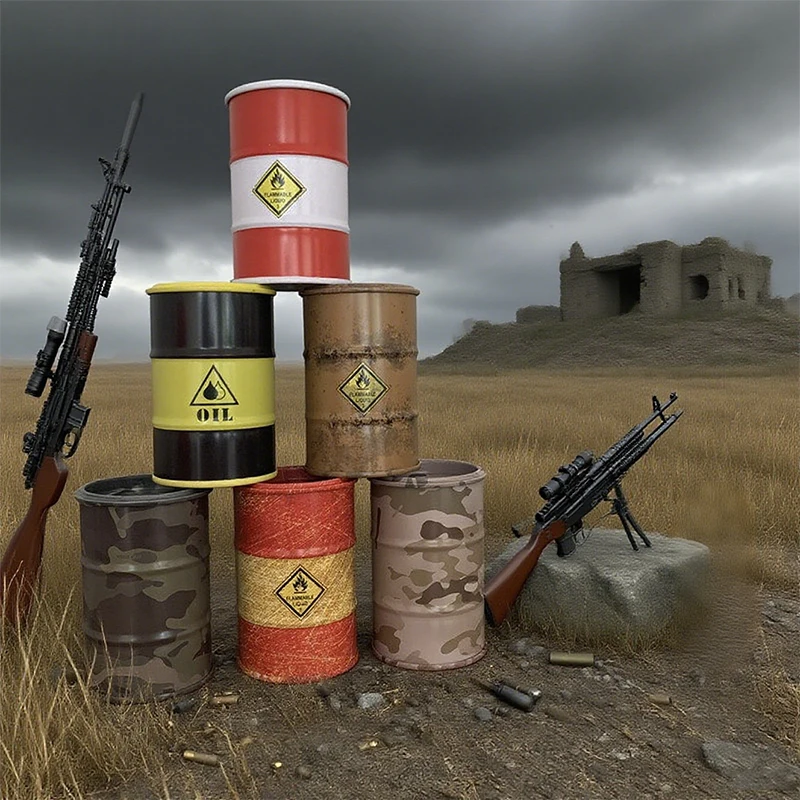 1Pcs Miniature Make Old Oil Drum Model Iron Storage Container For Railway Train Military Wargame Scene Desk Decor Accessories
1Pcs Miniature Make Old Oil Drum Model Iron Storage Container For Railway Train Military Wargame Scene Desk Decor Accessories