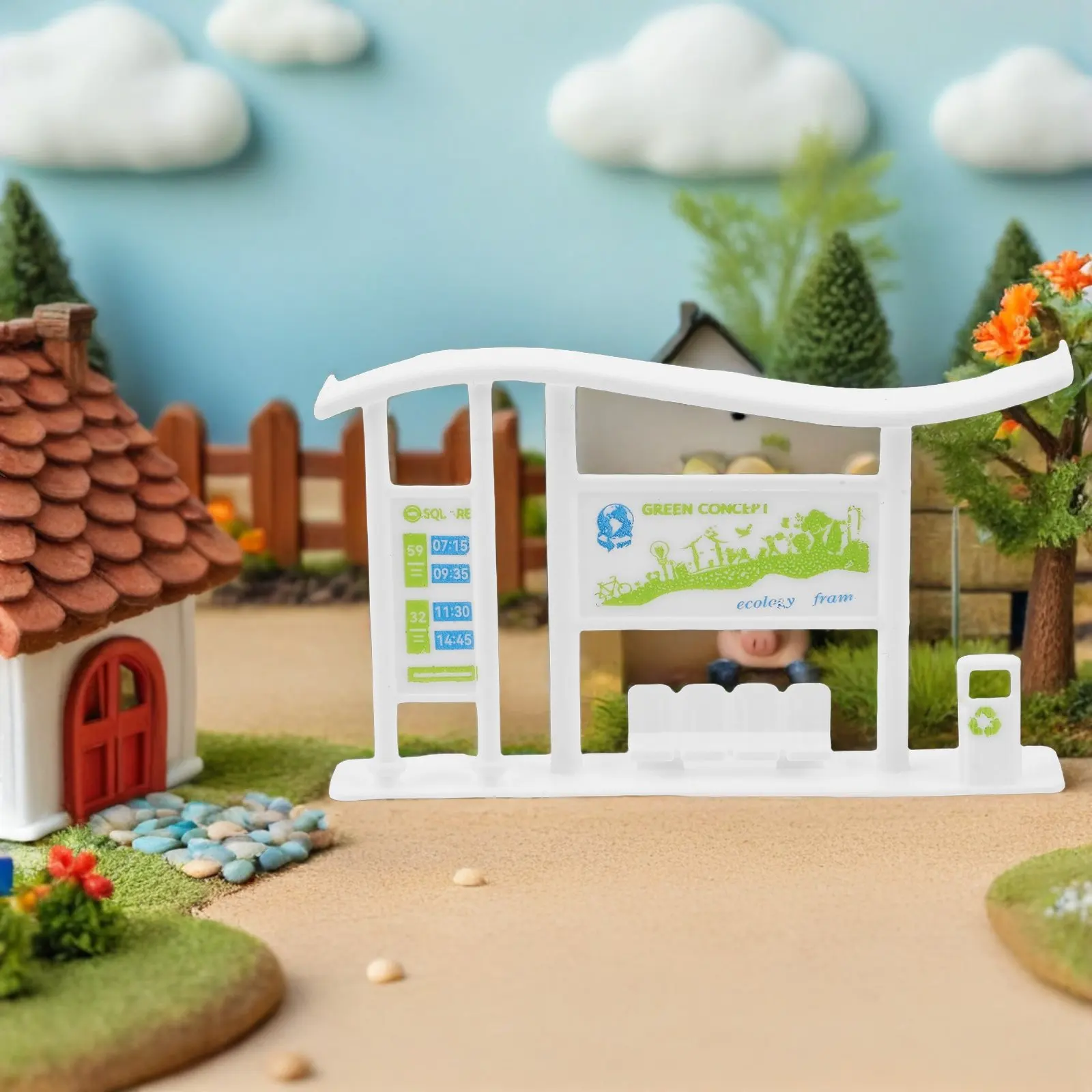 20Pcs Miniature Bus Station Props Lifelike Urban Railway Station Ornament for Dollhouse Decoration Building
20Pcs Miniature Bus Station Props Lifelike Urban Railway Station Ornament for Dollhouse Decoration Building