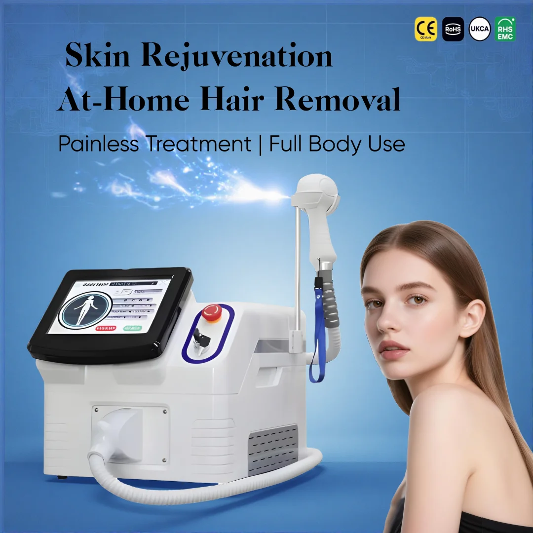 Diode Laser Hair Removal 4 Wavelengths Beauty Equipment Full Body Use For Face Bikini Line Underarm Salon & Home
Diode Laser Hair Removal 4 Wavelengths Beauty Equipment Full Body Use For Face Bikini Line Underarm Salon & Home