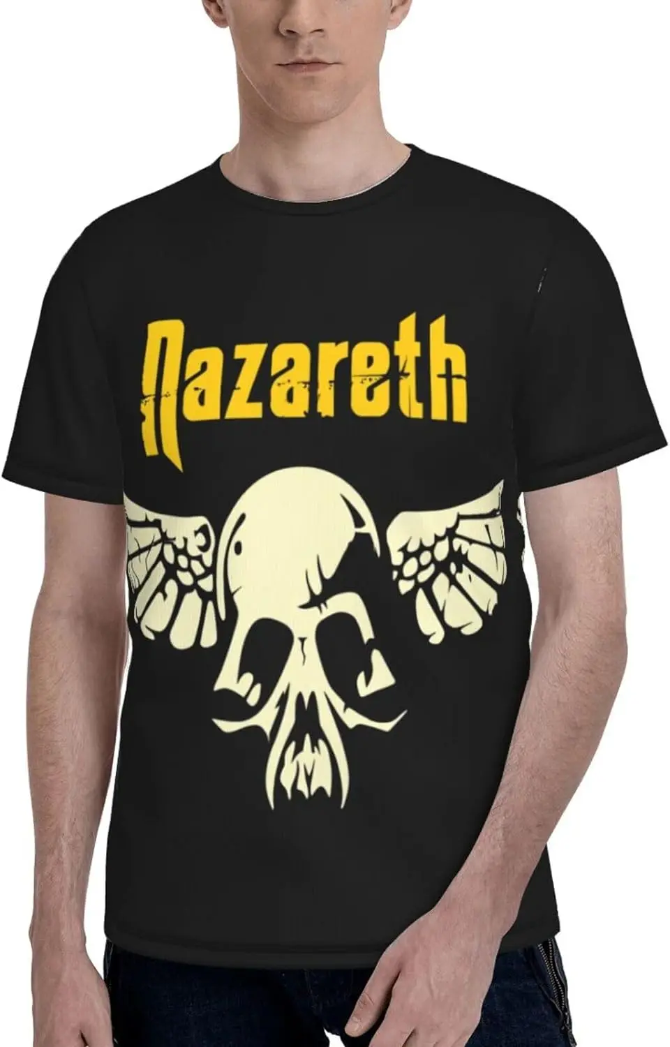 Nazareths Men's T Shirt Short Sleeved Full Width Double Sided Printing Tee Classic Casual Top
Nazareths Men's T Shirt Short Sleeved Full Width Double Sided Printing Tee Classic Casual Top