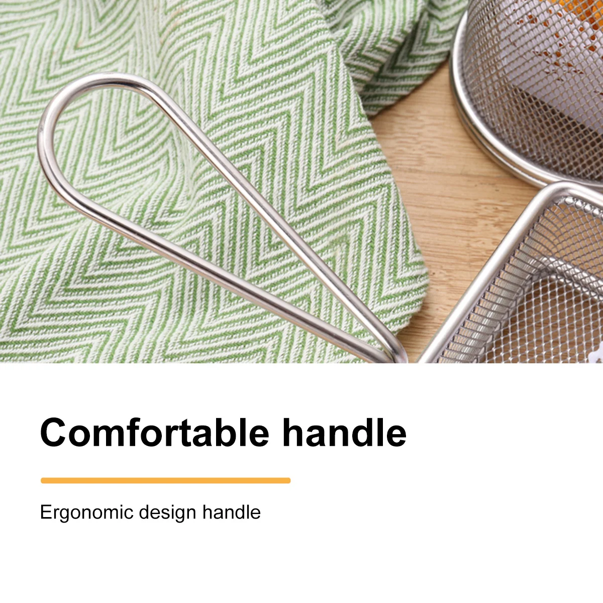 Stainless Steel Frying Basket Mesh Colander Square Pattern Filter Screen Basket for Potatoes Chips French Fries Fried
Stainless Steel Frying Basket Mesh Colander Square Pattern Filter Screen Basket for Potatoes Chips French Fries Fried