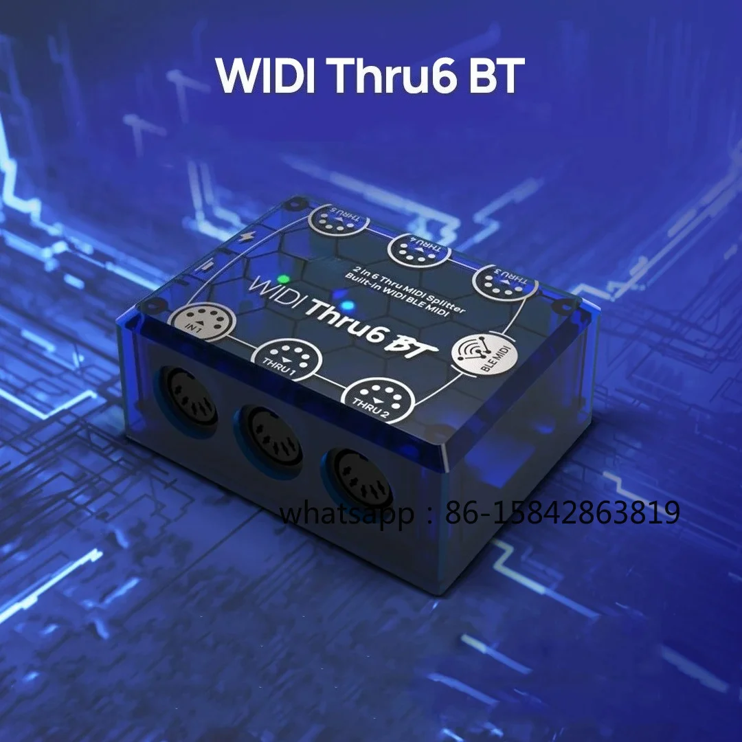 MIDI Thru5 WC/WIDI Thru6 BT Low Latency Bluetooth Transmission MIDI Signal Transceiver
MIDI Thru5 WC/WIDI Thru6 BT Low Latency Bluetooth Transmission MIDI Signal Transceiver