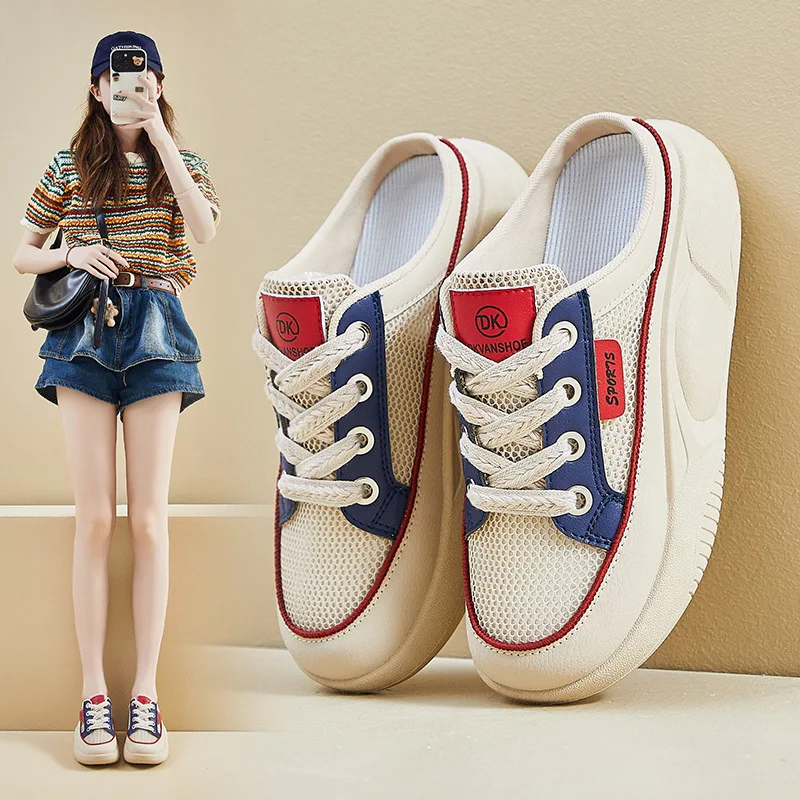 2024 Summer Half Pack Platform Shoes for Women The New Fashion Mesh Surface Platform Women Vulcanized Shoes Zapatos De Mujer
2024 Summer Half Pack Platform Shoes for Women The New Fashion Mesh Surface Platform Women Vulcanized Shoes Zapatos De Mujer