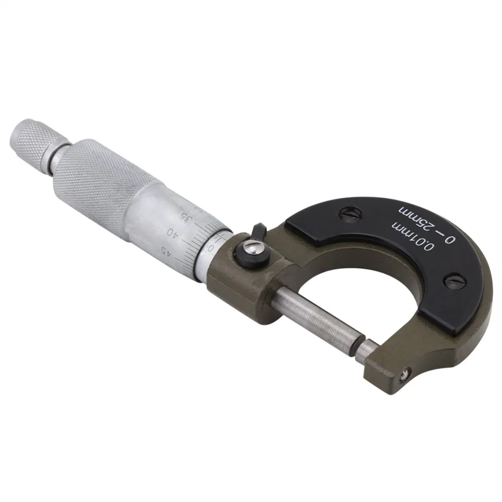 0-25mm Range Outside Micrometer Carbide-Tipped Faces Wear-Resistant Alloy Thickness Gauge Olive green 0.01mm Resolution
0-25mm Range Outside Micrometer Carbide-Tipped Faces Wear-Resistant Alloy Thickness Gauge Olive green 0.01mm Resolution