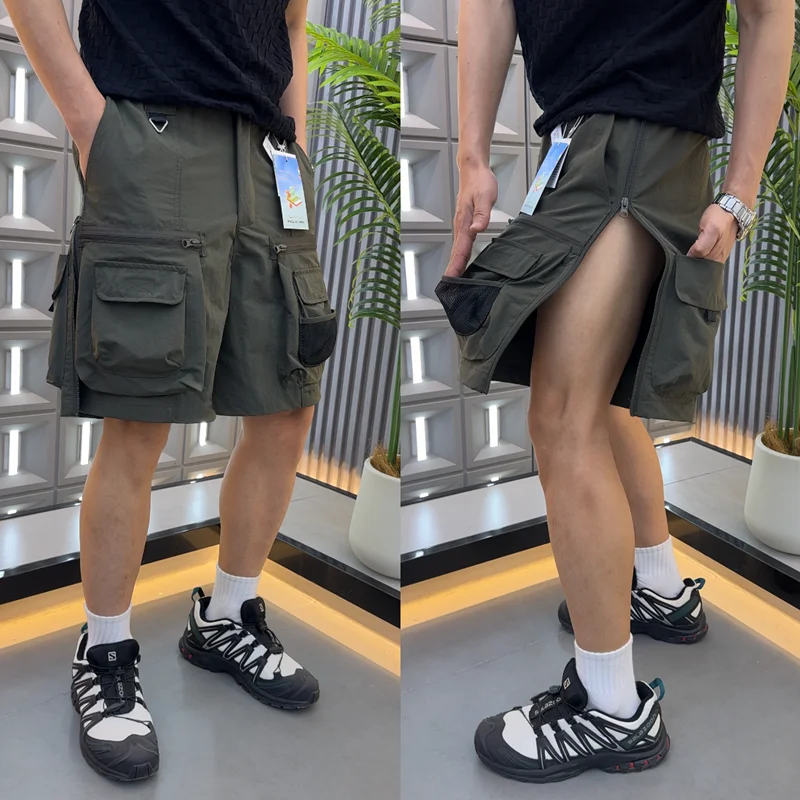 Urban Outdoor Style Men's Short Pants Full Zipper Closure Five Pockets Waterproof Polyester Fiber Summer Workwear Shorts
Urban Outdoor Style Men's Short Pants Full Zipper Closure Five Pockets Waterproof Polyester Fiber Summer Workwear Shorts