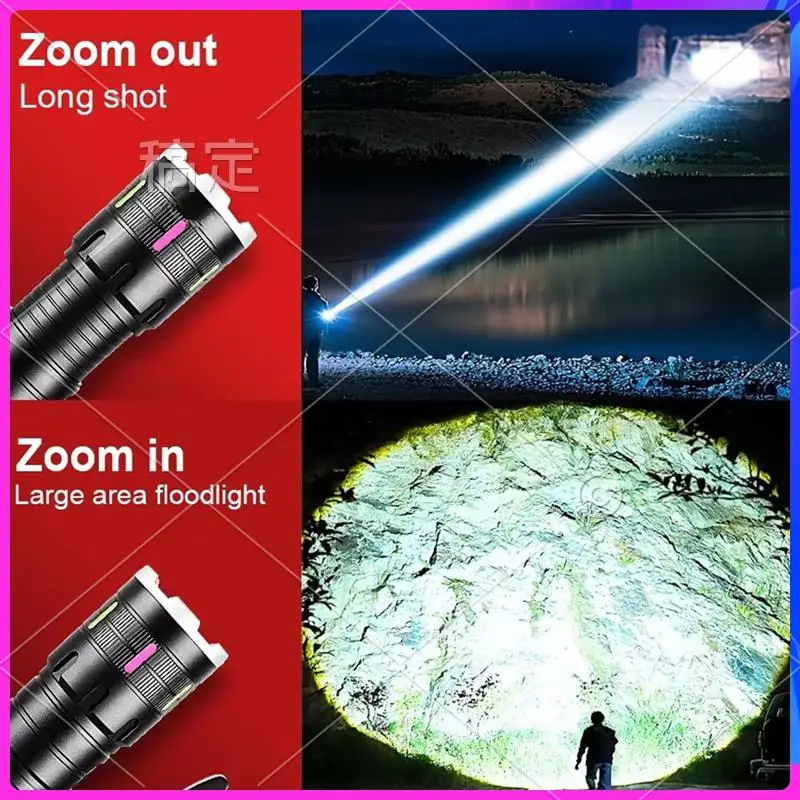 AUU-Ultra-Powerful 800W LED Flashlight USB Rechargeable, Super Bright, Long Range, Tactical Torch For Fishing And Camping
AUU-Ultra-Powerful 800W LED Flashlight USB Rechargeable, Super Bright, Long Range, Tactical Torch For Fishing And Camping