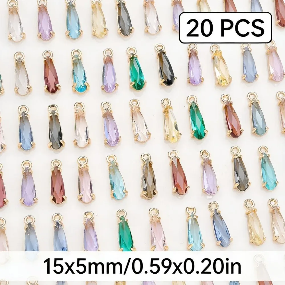 Colored Water Drop Glass Pendant, 20Pcs 15x5mm Teardrop Charms for Jewelry Making, Bridal Jewelry, DIY Earrings Necklace Crafts
Colored Water Drop Glass Pendant, 20Pcs 15x5mm Teardrop Charms for Jewelry Making, Bridal Jewelry, DIY Earrings Necklace Crafts