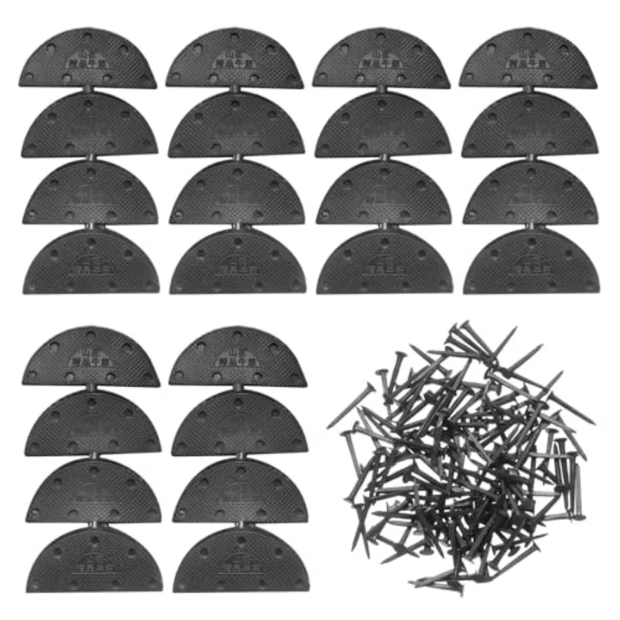 24pcs Heel Plates Heel Taps Rubber Repair Pad Replacement Set Large Size with 168pcs 16mm Screws for Various Leather Shoe Repai
24pcs Heel Plates Heel Taps Rubber Repair Pad Replacement Set Large Size with 168pcs 16mm Screws for Various Leather Shoe Repai