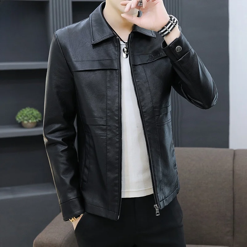 Мужская повседневная кожаная куртка-жилет черного цвета, весна 2026, модный дизайн с отложным воротником, молодежный стиль, из искусственной кожи (PU)
Мужская повседневная кожаная куртка-жилет черного цвета, весна 2026, модный дизайн с отложным воротником, молодежный стиль, из искусственной кожи (PU)