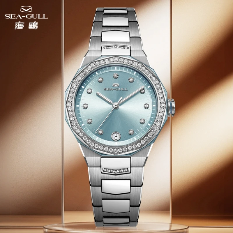 Sea-Gull Lady Luxury Mechanical Watch Luminous Automatic Wristwatch 316L Stainless Steel Waterproof Watches Zirconia Inlay 1140L
Sea-Gull Lady Luxury Mechanical Watch Luminous Automatic Wristwatch 316L Stainless Steel Waterproof Watches Zirconia Inlay 1140L