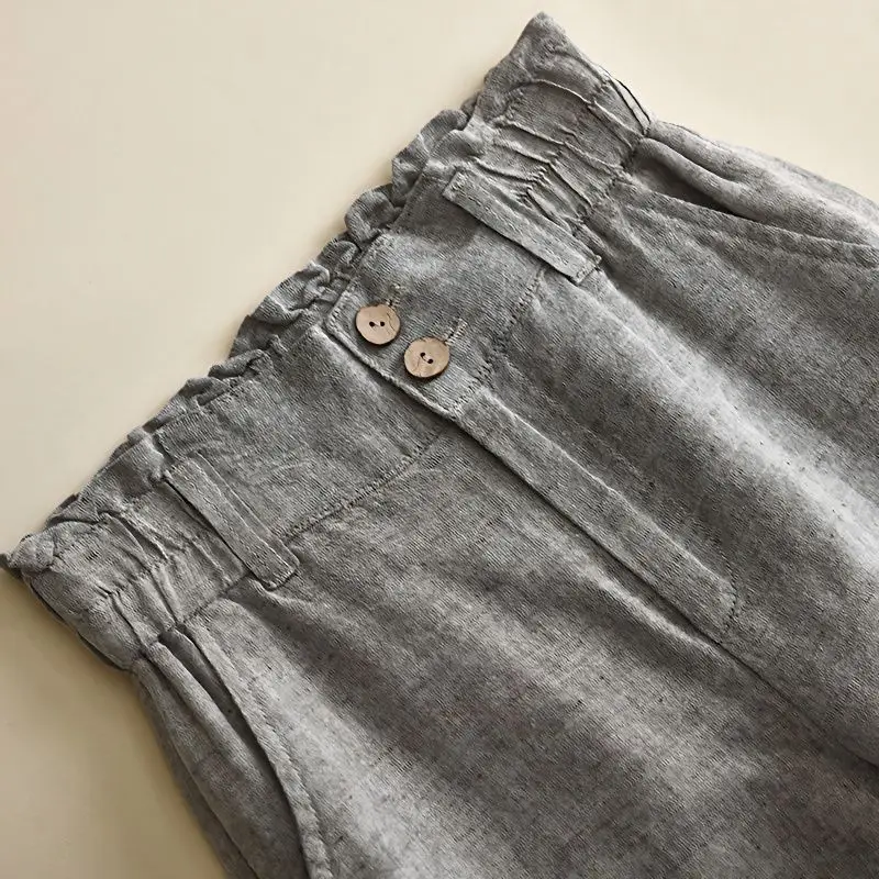 Summer Cotton Linen Pants 2024 Women High Waist Zipper Wide Leg Pants Woman Casual Loose Straight Full Trousers Female Z377
Summer Cotton Linen Pants 2024 Women High Waist Zipper Wide Leg Pants Woman Casual Loose Straight Full Trousers Female Z377