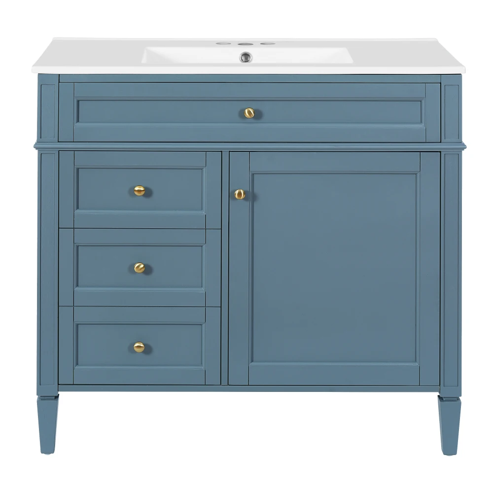 36 inch bathroom vanity with top sink, modern bathroom storage cabinet with 2 drawers and 1 drawer, single sink bathroom vanity
36 inch bathroom vanity with top sink, modern bathroom storage cabinet with 2 drawers and 1 drawer, single sink bathroom vanity