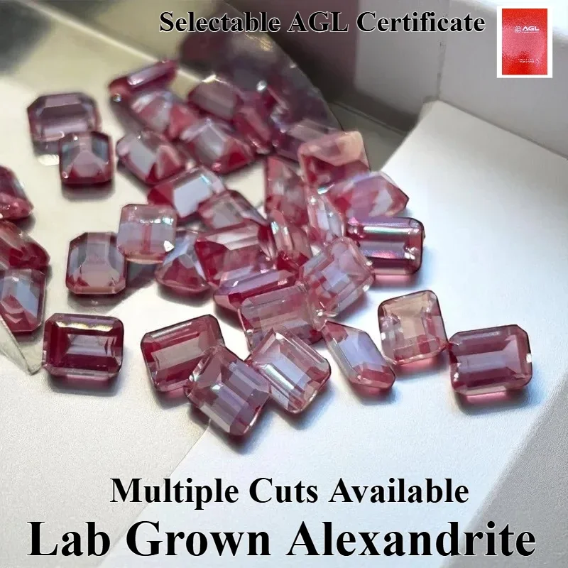Lab Grown Alexandrite Change Color Stone Charms Gemstone DIY Ring Necklace Earrings Main Materials Selectable AGL Certificate
Lab Grown Alexandrite Change Color Stone Charms Gemstone DIY Ring Necklace Earrings Main Materials Selectable AGL Certificate