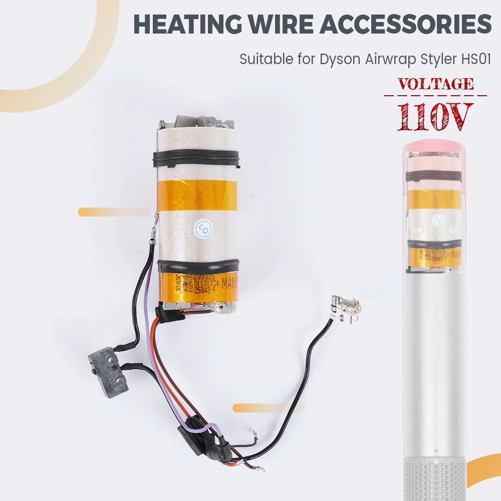 110V Heating Wire Accessories For Dyson Airwrap Styler HS01 HS05 Curling Iron Accessories Curling Iron Heating Coil
110V Heating Wire Accessories For Dyson Airwrap Styler HS01 HS05 Curling Iron Accessories Curling Iron Heating Coil