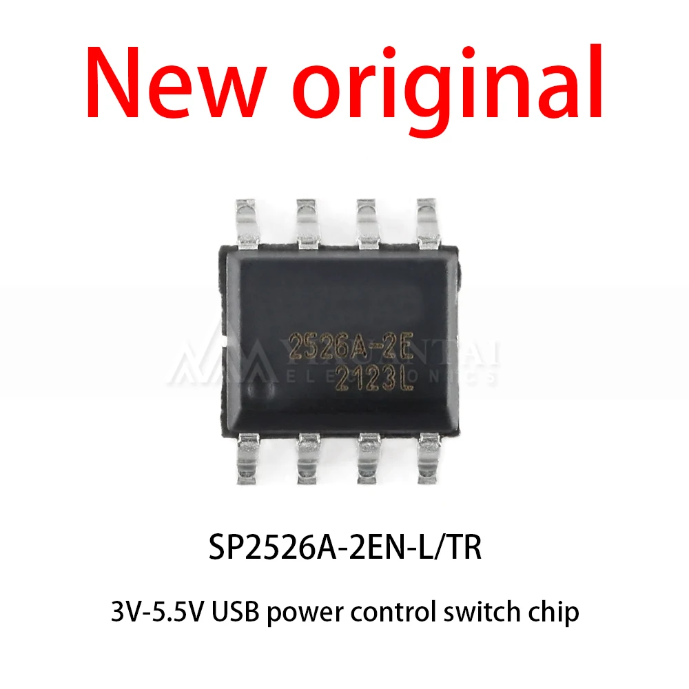 10-50Pcs/Lot New original SP2526A-2EN-L/TR SP2526A SP2526 SOP-8 3V-5.5V USB power control switch chip
10-50Pcs/Lot New original SP2526A-2EN-L/TR SP2526A SP2526 SOP-8 3V-5.5V USB power control switch chip 