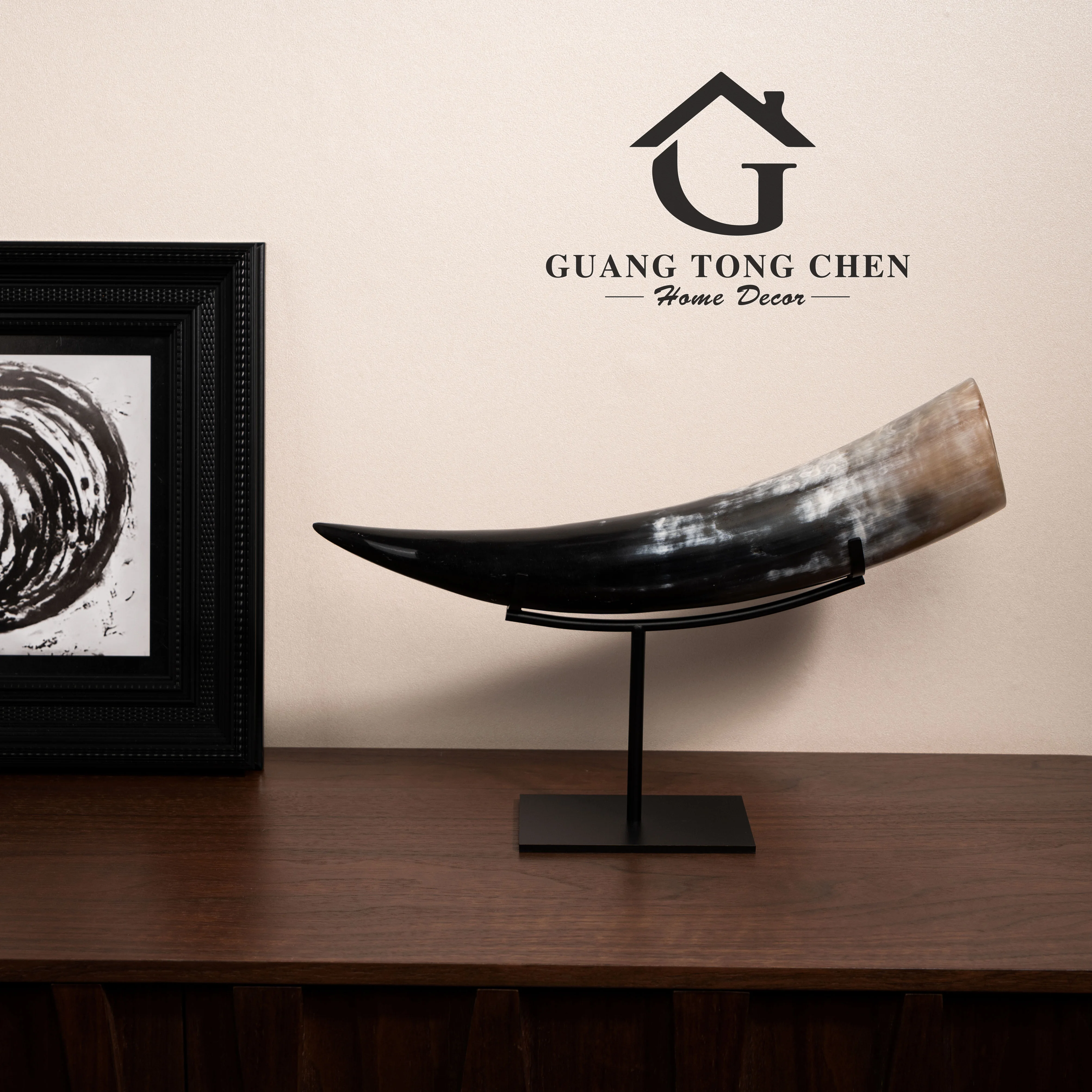 Handmade Natural Horn Ornament Metal Modern Art Sculpture for Luxury Home Decor Customizable
Handmade Natural Horn Ornament Metal Modern Art Sculpture for Luxury Home Decor Customizable