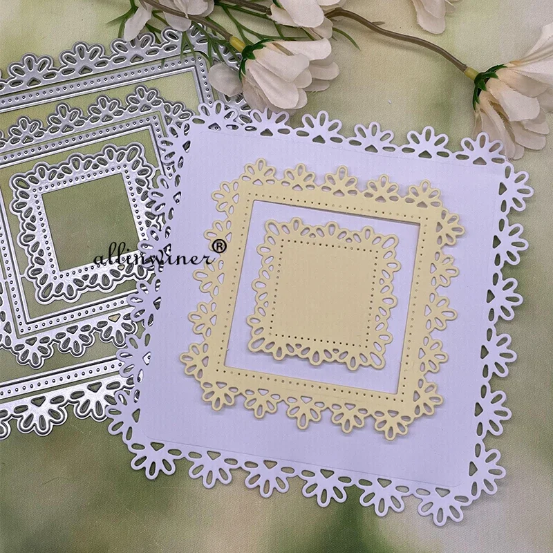 5Pcs Square flower frame Metal Cutting Dies for DIY Scrapbooking Album Paper Cards Decorative Crafts Embossing Die Cuts
5Pcs Square flower frame Metal Cutting Dies for DIY Scrapbooking Album Paper Cards Decorative Crafts Embossing Die Cuts