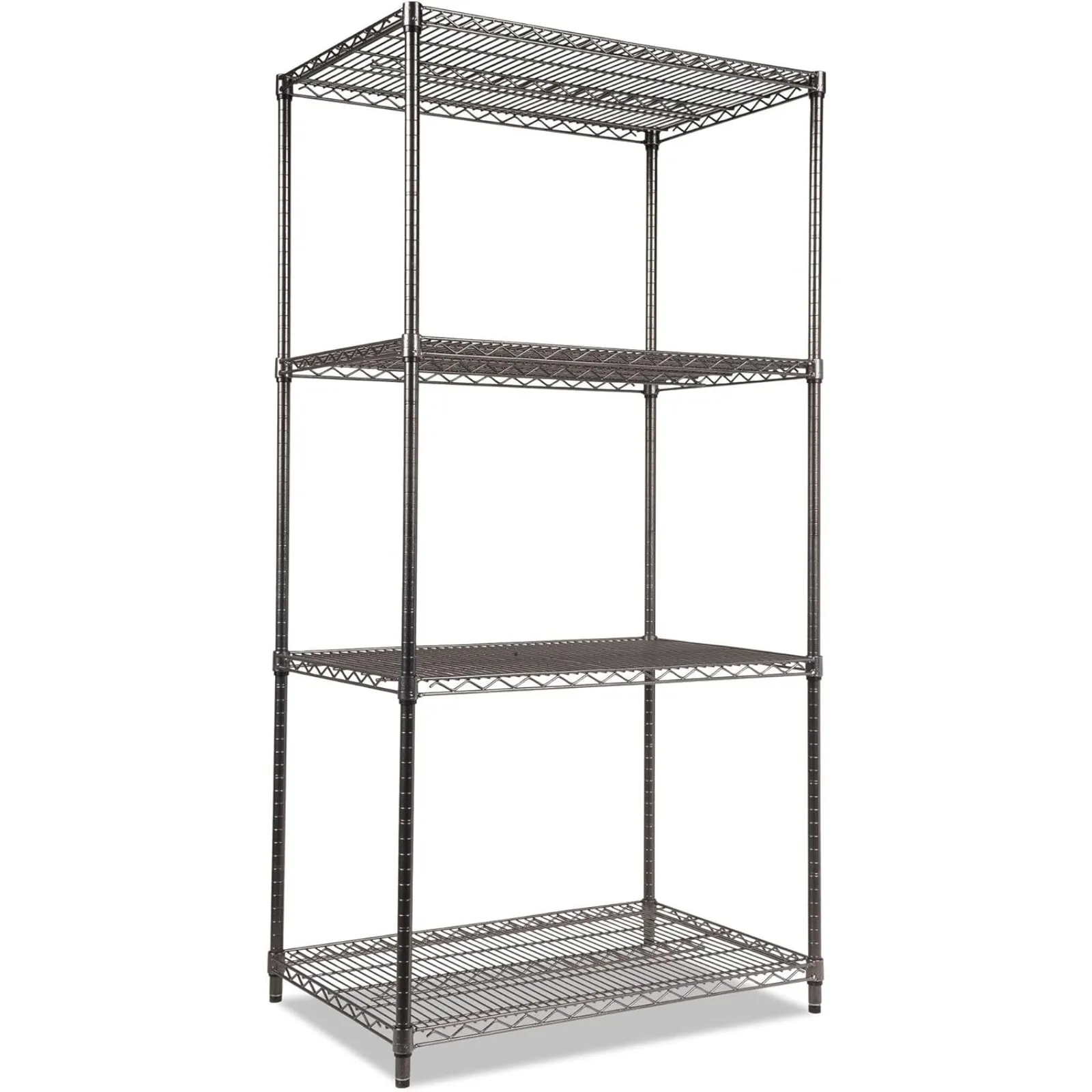 US ALESW503624BA 36 in. x 24 in. x 72 in. Four-Shelf Wire Shelving Starter Kit - Black Anthracite
US ALESW503624BA 36 in. x 24 in. x 72 in. Four-Shelf Wire Shelving Starter Kit - Black Anthracite