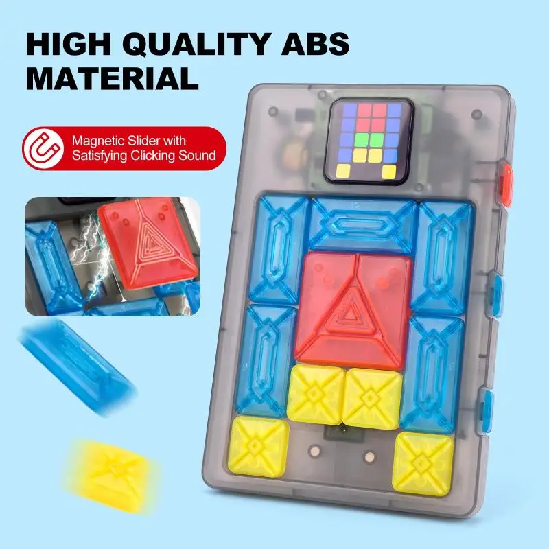 1 Set Logical Thinking Training Brain-burning Board Game AI Huarong Road Magnetic Suction Block Sliding 500+ Levels Puzzle Toys
1 Set Logical Thinking Training Brain-burning Board Game AI Huarong Road Magnetic Suction Block Sliding 500+ Levels Puzzle Toys