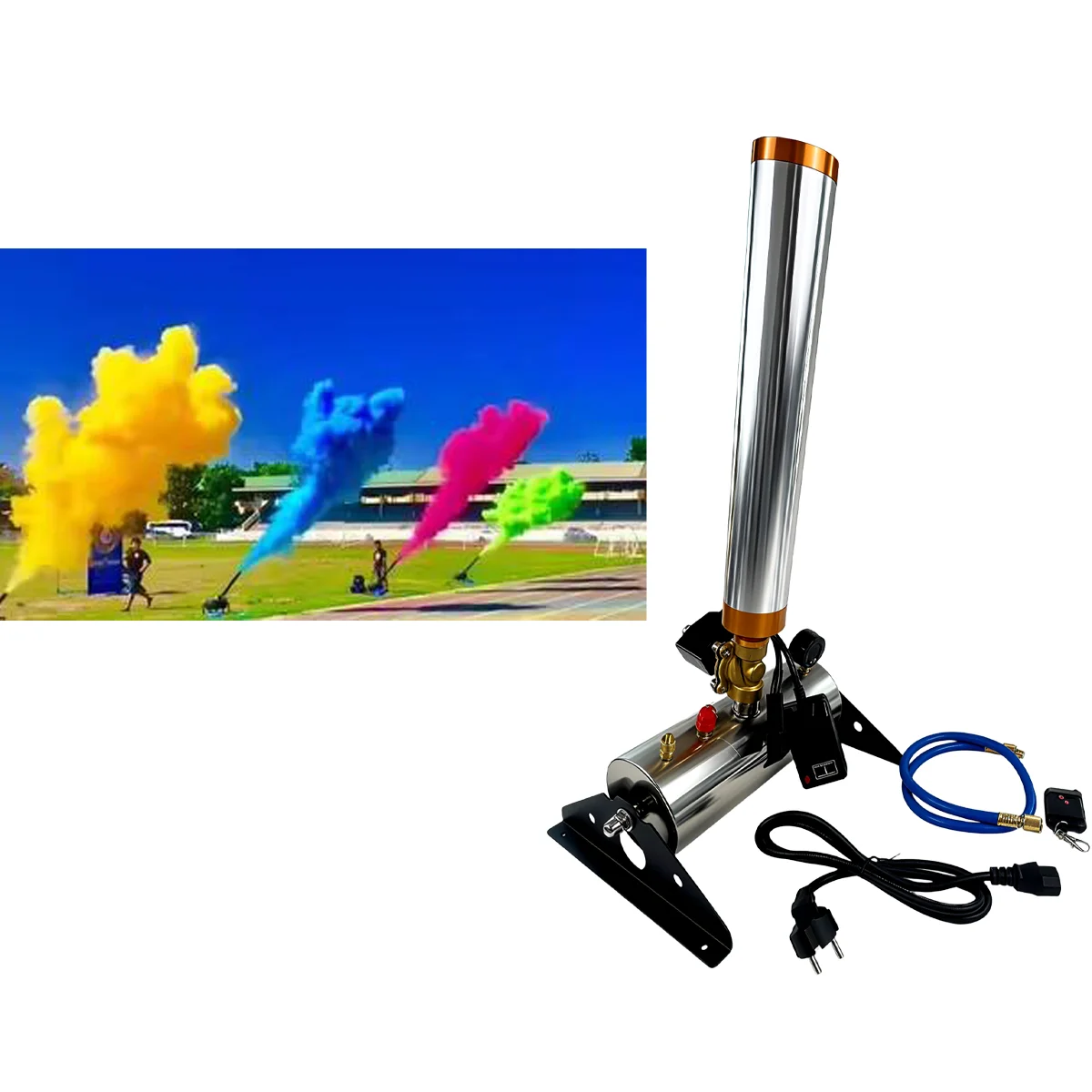 Electronic TNT Confetti Cannon Remote Control Powder Popper Blaster For Gender Reveal DJ Party Mini Dry Ice Blower Gun
Electronic TNT Confetti Cannon Remote Control Powder Popper Blaster For Gender Reveal DJ Party Mini Dry Ice Blower Gun