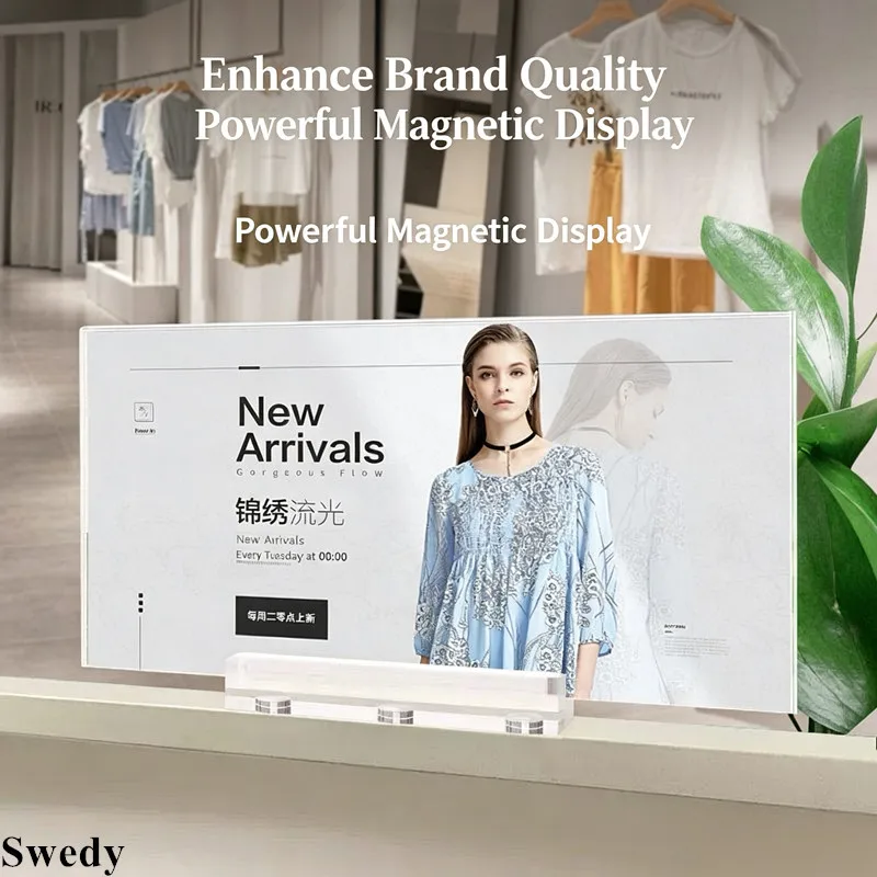 3 Pieces A4 210X297MM Acrylic Magnetic Base Shelf Label Holder Ad Poster Frame Acrylic Sign Holder Price Tag Display Stand
3 Pieces A4 210X297MM Acrylic Magnetic Base Shelf Label Holder Ad Poster Frame Acrylic Sign Holder Price Tag Display Stand