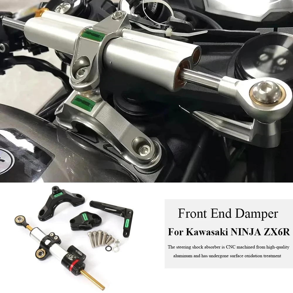 Motorcycle Front End Steering Damper Base Stabilizer Steering Shock Mounting Bracket Support Kit For Kawasaki ZX6R ZX 6R 2024
Motorcycle Front End Steering Damper Base Stabilizer Steering Shock Mounting Bracket Support Kit For Kawasaki ZX6R ZX 6R 2024