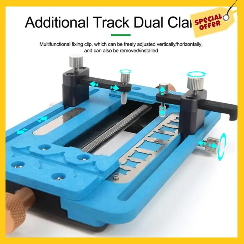 1 Piece RL-601F Multipurpose Mobile Phone Motherboard Repair Fixture Multi-Function Positioning Dual Clamps
1 Piece RL-601F Multipurpose Mobile Phone Motherboard Repair Fixture Multi-Function Positioning Dual Clamps