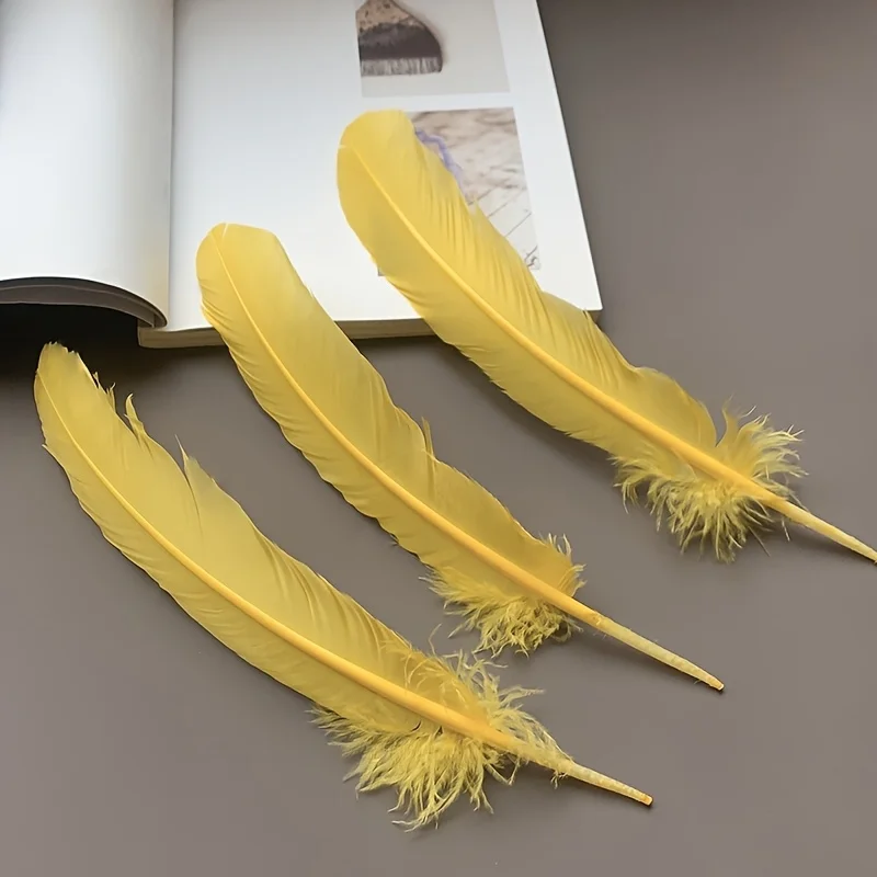 Желтые перья индейки, красочные объемные 28-32 см, натуральные перья для поделок своими руками, свадебное платье, вечерние украшения, материал перьев 
Желтые перья индейки, красочные объемные 28-32 см, натуральные перья для поделок своими руками, свадебное платье, вечерние украшения, материал перьев