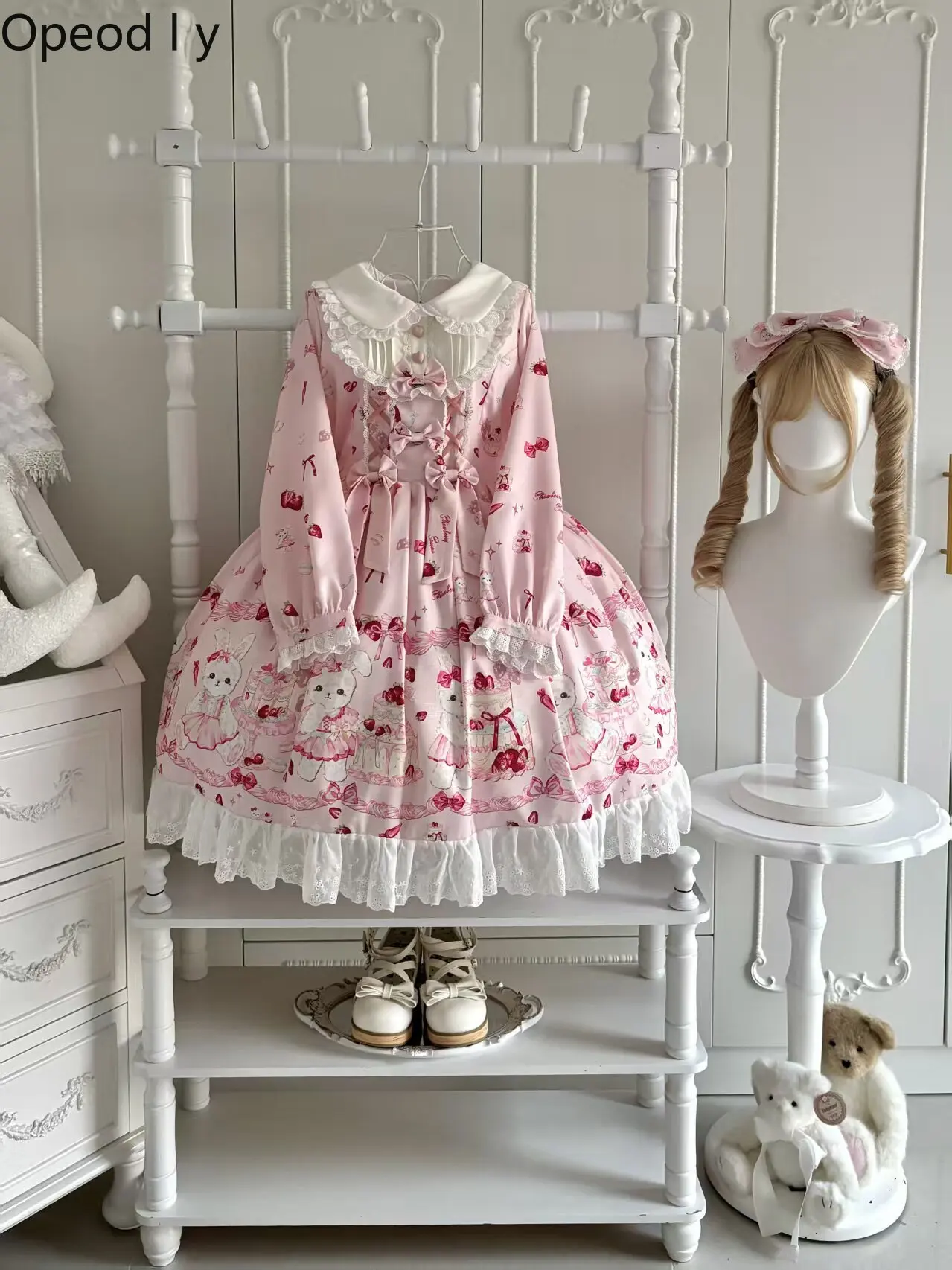 Lolita Original Design Op Long Sleeve Classic Cute Princess Dress Japanese Sweet Girl Cartoon Print Doll Collar Lo Dress
Lolita Original Design Op Long Sleeve Classic Cute Princess Dress Japanese Sweet Girl Cartoon Print Doll Collar Lo Dress