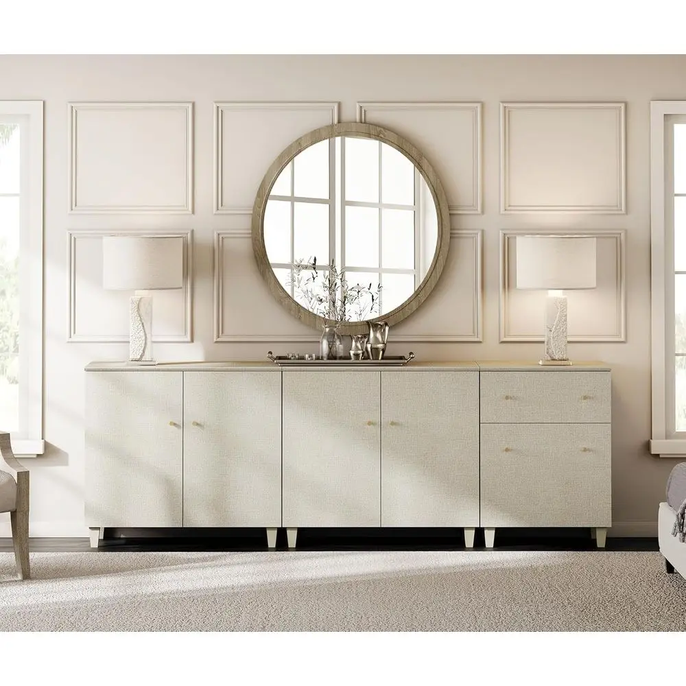 5-Door Chest with Drawer in Beige Wood for Bedroom, Kids Room or Nursery, 94.4x15.3x32.4, 2-Pack Organizer
5-Door Chest with Drawer in Beige Wood for Bedroom, Kids Room or Nursery, 94.4x15.3x32.4, 2-Pack Organizer