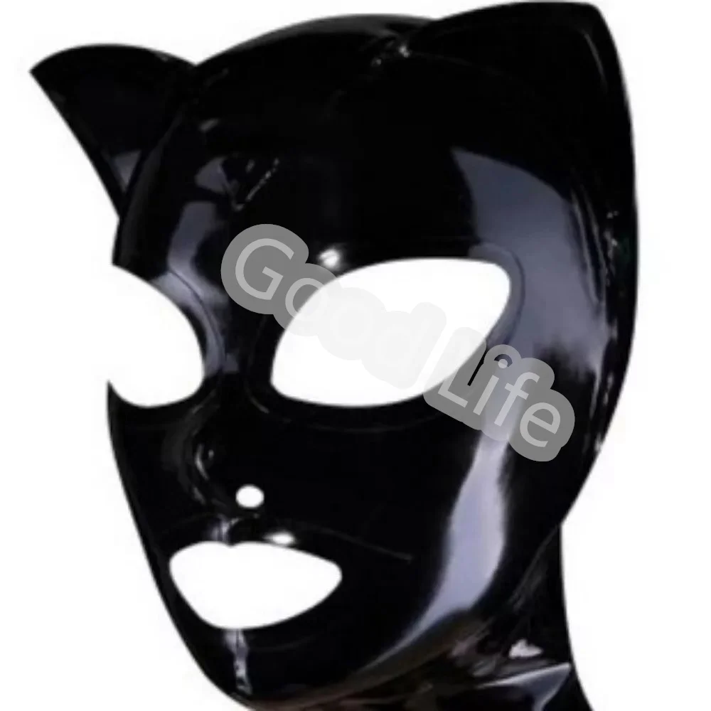 Black Unisex Handmade Natural Latex Hood Rubber Mask Catman Ear for Bodysuit Wear Cosplay Halloween Back Zipper
Black Unisex Handmade Natural Latex Hood Rubber Mask Catman Ear for Bodysuit Wear Cosplay Halloween Back Zipper