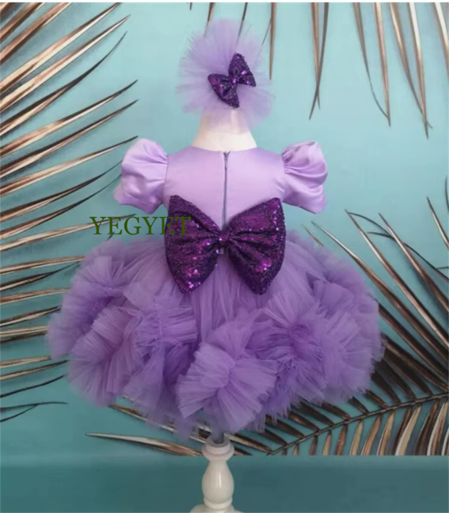Lilac Girl Dress Princess Handmade Flower Girl Dress Fancy Toddler Frock Baby Party Vesture Infant Birthday Dress
Lilac Girl Dress Princess Handmade Flower Girl Dress Fancy Toddler Frock Baby Party Vesture Infant Birthday Dress