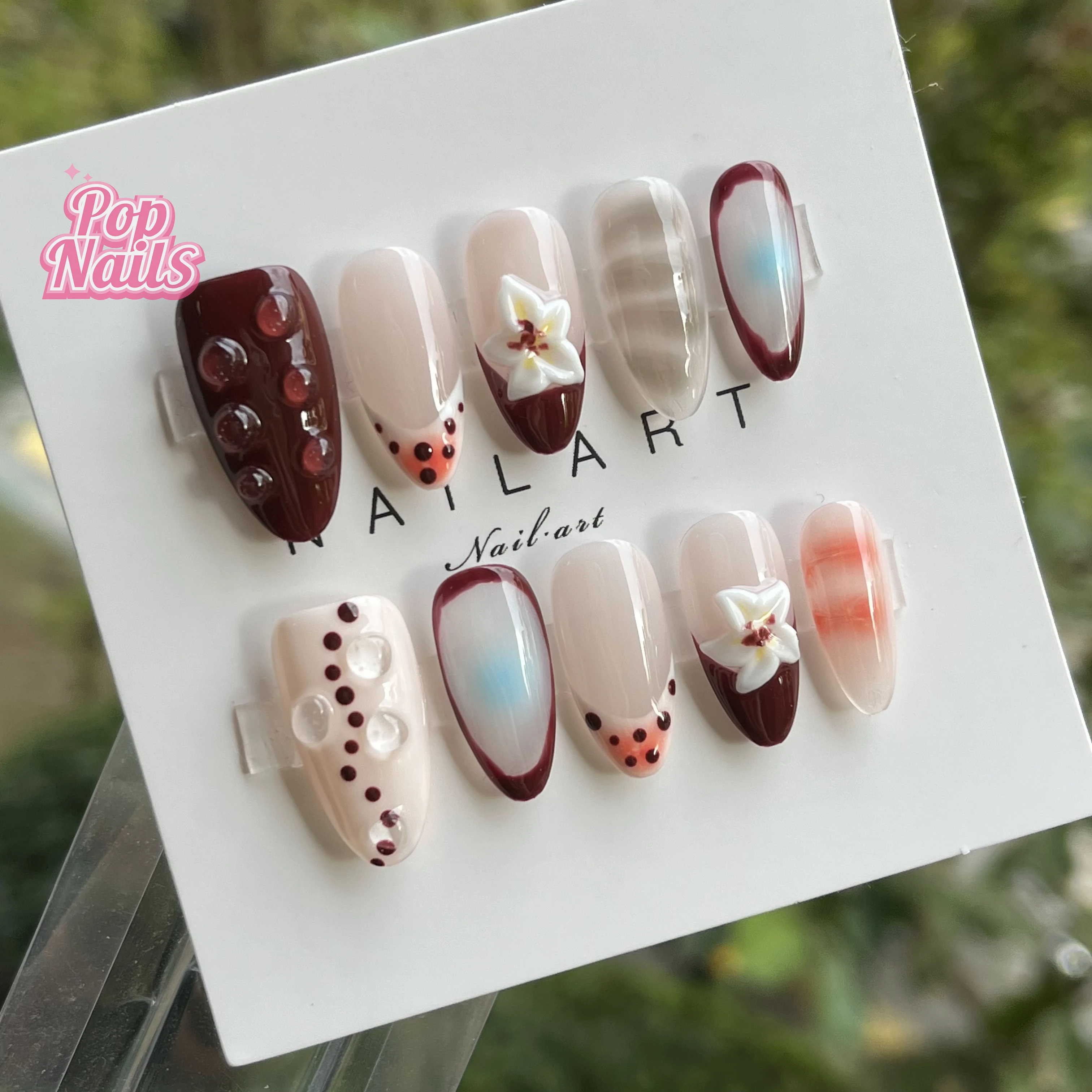 Осенний пресс на ногти Ручная работа Коричневые 3D цветы Капля дождя Осень Гот Ручная краска Цветок Многоразовые короткие средние миндалевидные ногти ручной работы
Осенний пресс на ногти Ручная работа Коричневые 3D цветы Капля дождя Осень Гот Ручная краска Цветок Многоразовые короткие средние миндалевидные ногти ручной работы