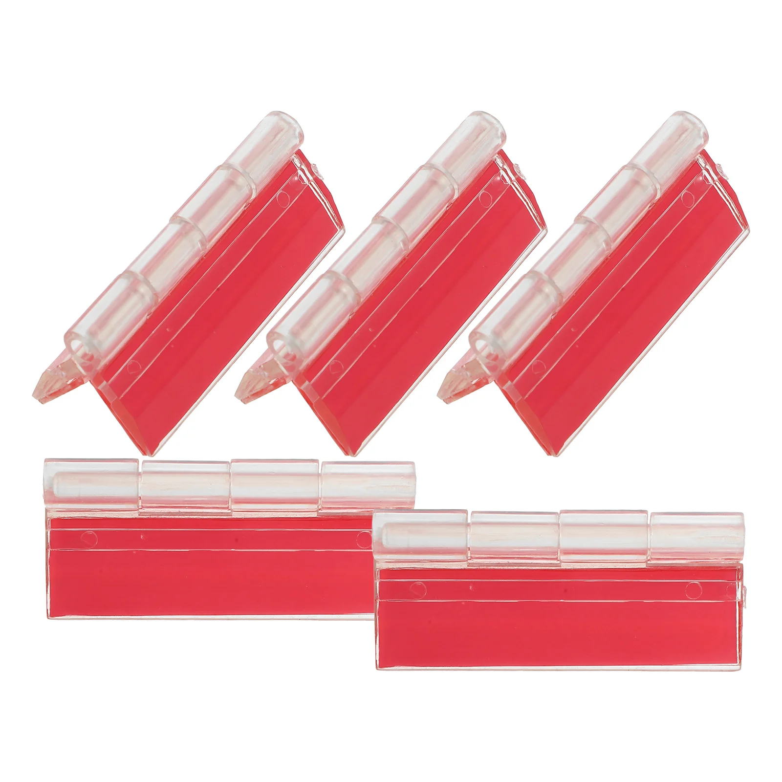 5 Pcs Hinges for Cabinet Doors Self-adhesive Boxes Clear Acrylic Folding Transparent DIY
5 Pcs Hinges for Cabinet Doors Self-adhesive Boxes Clear Acrylic Folding Transparent DIY