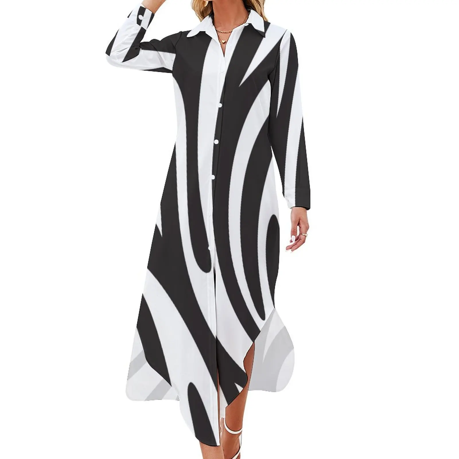 zebra trendy pattern Long Sleeved Shirt Dress Women's summer dress women's summer clothing 2024 dress party night Elegant gown
zebra trendy pattern Long Sleeved Shirt Dress Women's summer dress women's summer clothing 2024 dress party night Elegant gown