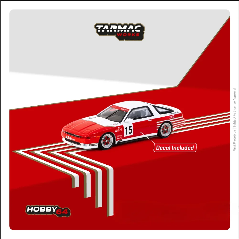 Модель автомобиля Tarmac Works 1:64 Supra (MA70) ETCC 1987, литая под давлением
Модель автомобиля Tarmac Works 1:64 Supra (MA70) ETCC 1987, литая под давлением