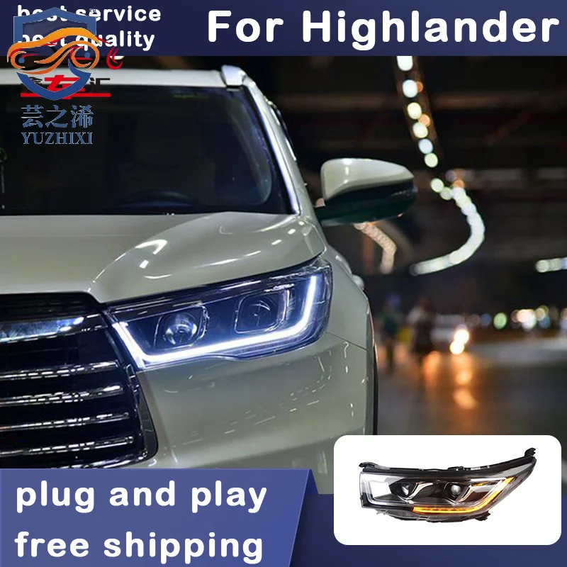 XCH Car Styling Headlights for Toyota Highlander LED Headlight 2015 New Kluger Head Lamp DRL Signal Projector Lens Automotive
XCH Car Styling Headlights for Toyota Highlander LED Headlight 2015 New Kluger Head Lamp DRL Signal Projector Lens Automotive