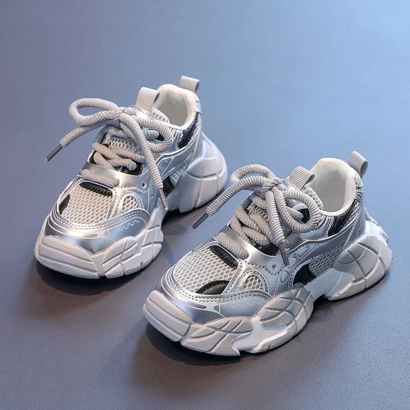 Boys Girls Running Shoes Air Mesh Breathable Kids Sneakers Thick Soft Sole 2025 New Fashion Children Sports Shoes Non-slip Trend
Boys Girls Running Shoes Air Mesh Breathable Kids Sneakers Thick Soft Sole 2025 New Fashion Children Sports Shoes Non-slip Trend