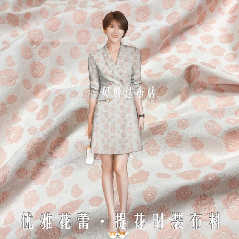 Metallic Gold Floral Embossed Jacquard Structured Fabric Women's Suit Coat Set Luxury Handmade Lightweight Tailored Apparel
Metallic Gold Floral Embossed Jacquard Structured Fabric Women's Suit Coat Set Luxury Handmade Lightweight Tailored Apparel