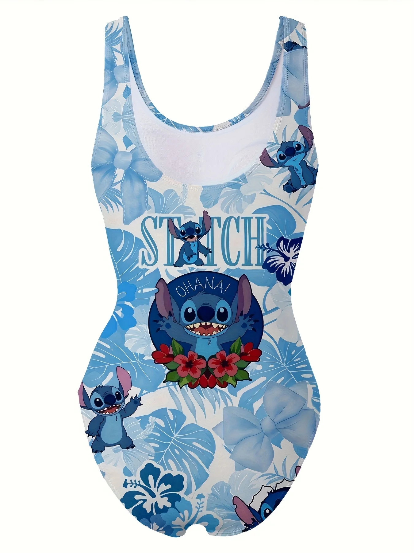 Stitch Ohana Tropical One Piece Swimsuit for Women, Hawaiian Floral Print Bathing Suit, Summer Beach Monokini Swimwear
Stitch Ohana Tropical One Piece Swimsuit for Women, Hawaiian Floral Print Bathing Suit, Summer Beach Monokini Swimwear