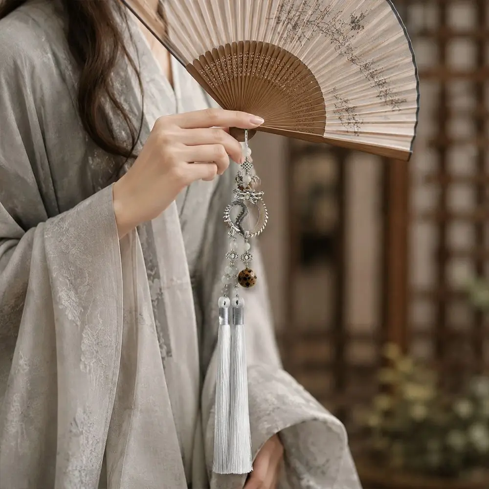 Portable Alloy Chinese Style Pendant DIY Tassel Ornament Drop Style Ancient Fan Pendant Lightweight Hanging Ornament
Portable Alloy Chinese Style Pendant DIY Tassel Ornament Drop Style Ancient Fan Pendant Lightweight Hanging Ornament