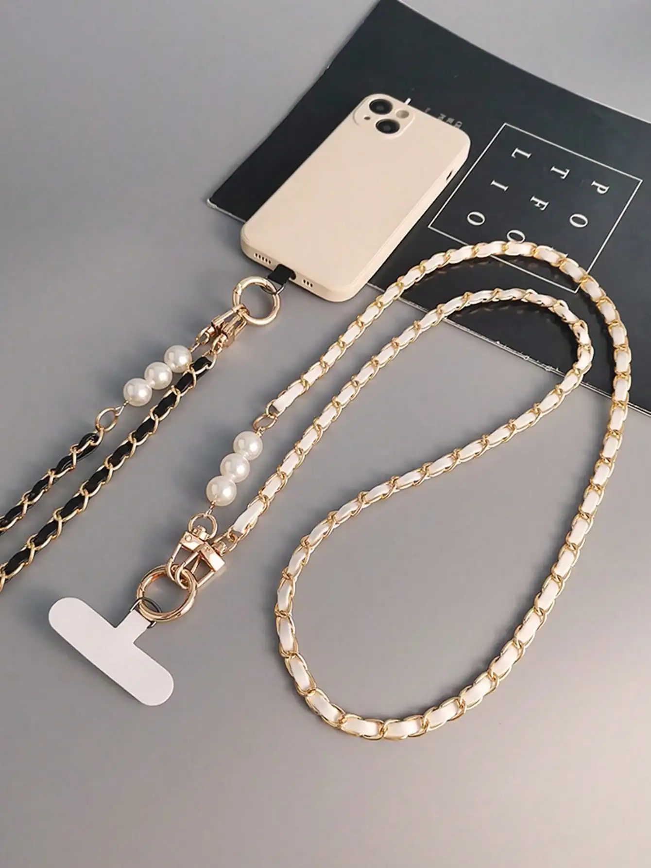 Woman's Elegant Pearl Lanyard Crossbody Phone String With Metal Chain, Chic Design Gifts For Mother, Family, Friends, Birthday, Holiday Phone Charm, Phone Chain
Woman's Elegant Pearl Lanyard Crossbody Phone String With Metal Chain, Chic Design Gifts For Mother, Family, Friends, Birthday, Holiday Phone Charm, Phone Chain