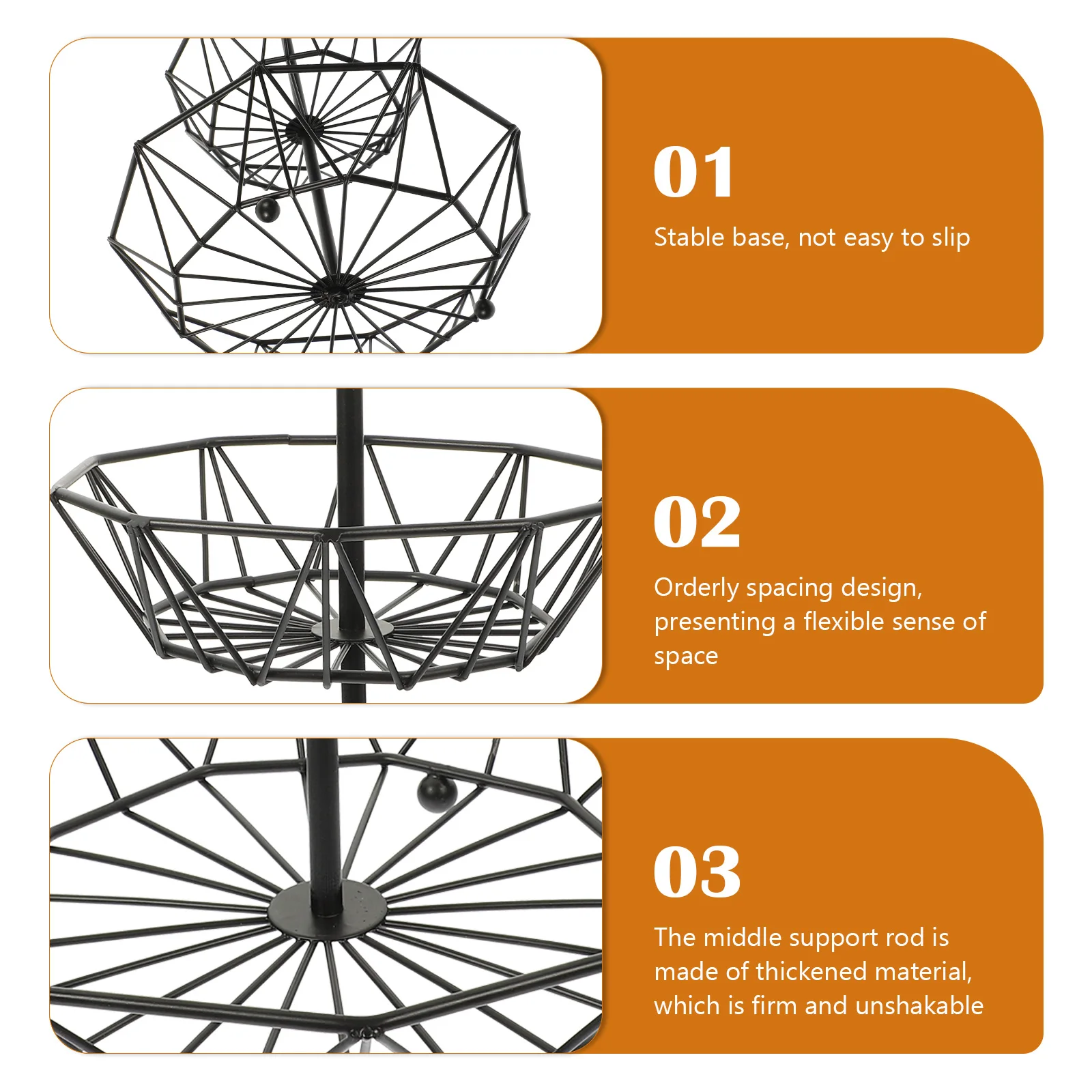 Fruit Basket Storage Baskets Iron Bowl Holder Kitchen Countertop Desk Table Party Snacks Home Tiered Fruit Tray Storage
Fruit Basket Storage Baskets Iron Bowl Holder Kitchen Countertop Desk Table Party Snacks Home Tiered Fruit Tray Storage