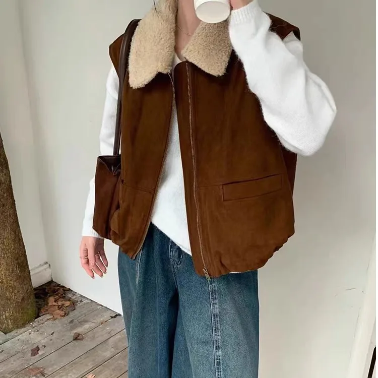 Women's Svel Vest Collared Design Simple Faion Retro Sle Autumn Winter New Arrival Versatile mat Trendy Top
Women's Svel Vest Collared Design Simple Faion Retro Sle Autumn Winter New Arrival Versatile mat Trendy Top