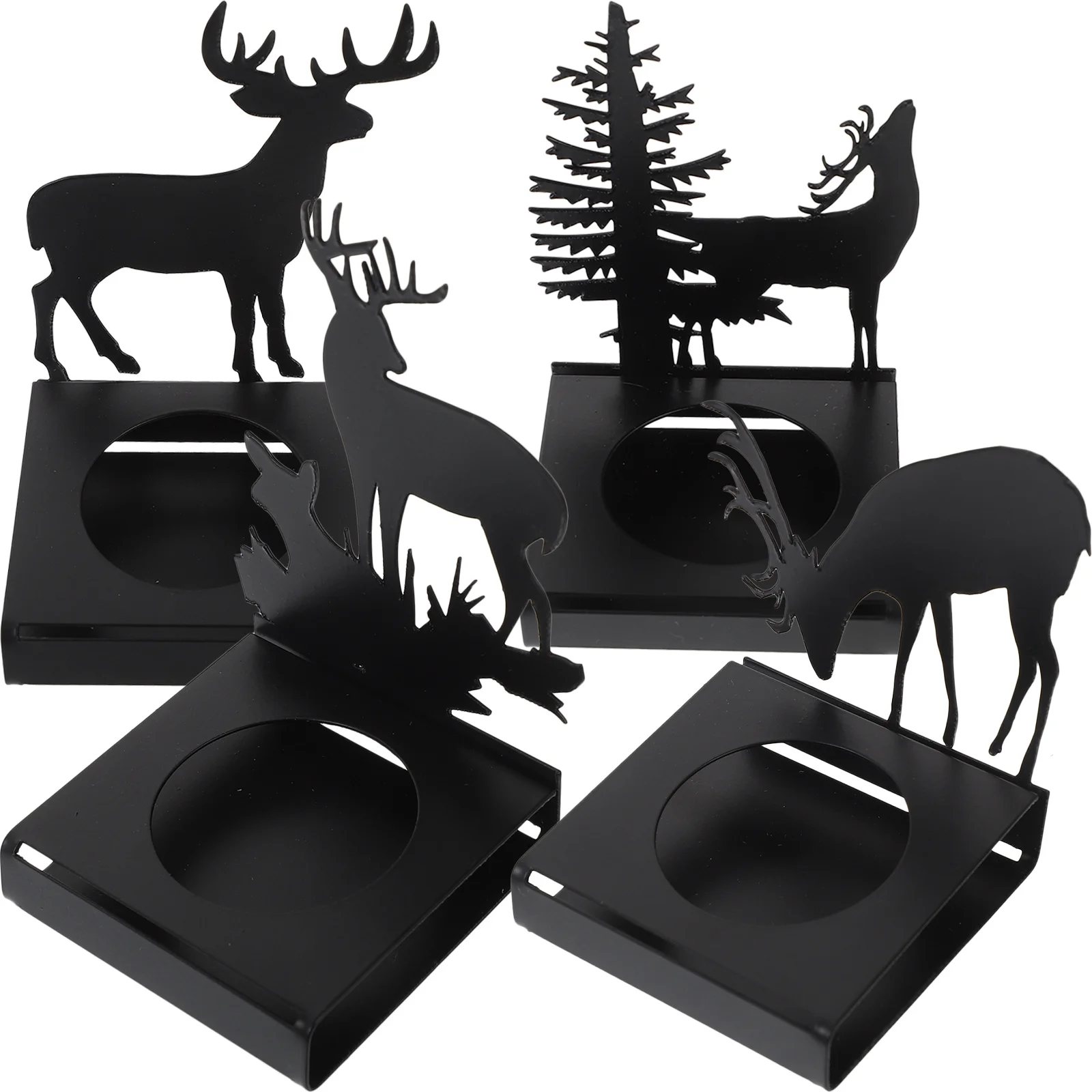 4Pcs Christmas Elk Tealight Holder Vintage Metal Xmas Candlestick Desktop Adornment Heat Resistant Candles Holder
4Pcs Christmas Elk Tealight Holder Vintage Metal Xmas Candlestick Desktop Adornment Heat Resistant Candles Holder