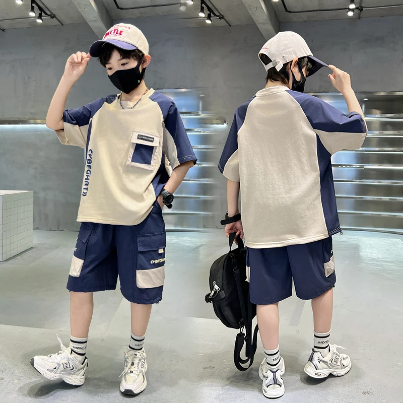 2025 Summer Tweens Boys Clothing Set Two Pieces Top and Shorts Sportswear 2Pcs Tracksuit for Kids Child Clothes Kids Outfits
2025 Summer Tweens Boys Clothing Set Two Pieces Top and Shorts Sportswear 2Pcs Tracksuit for Kids Child Clothes Kids Outfits