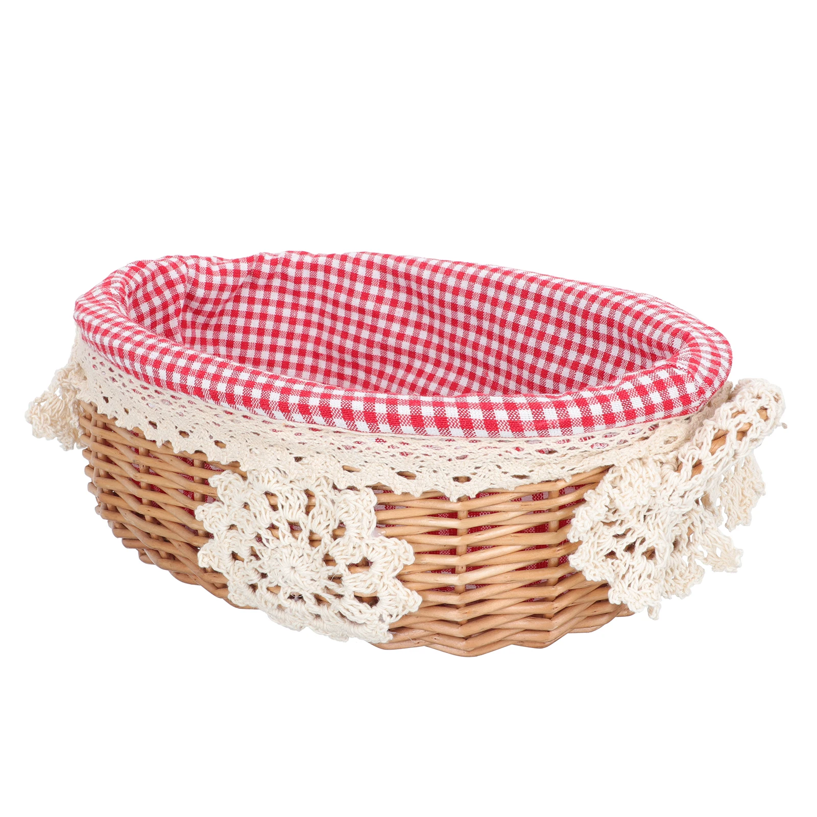 Rattan Storage Basket Small Size Red Plaid Lining Woven Container for Snacks Remote Toys Books Office Home Kitchen Bar
Rattan Storage Basket Small Size Red Plaid Lining Woven Container for Snacks Remote Toys Books Office Home Kitchen Bar