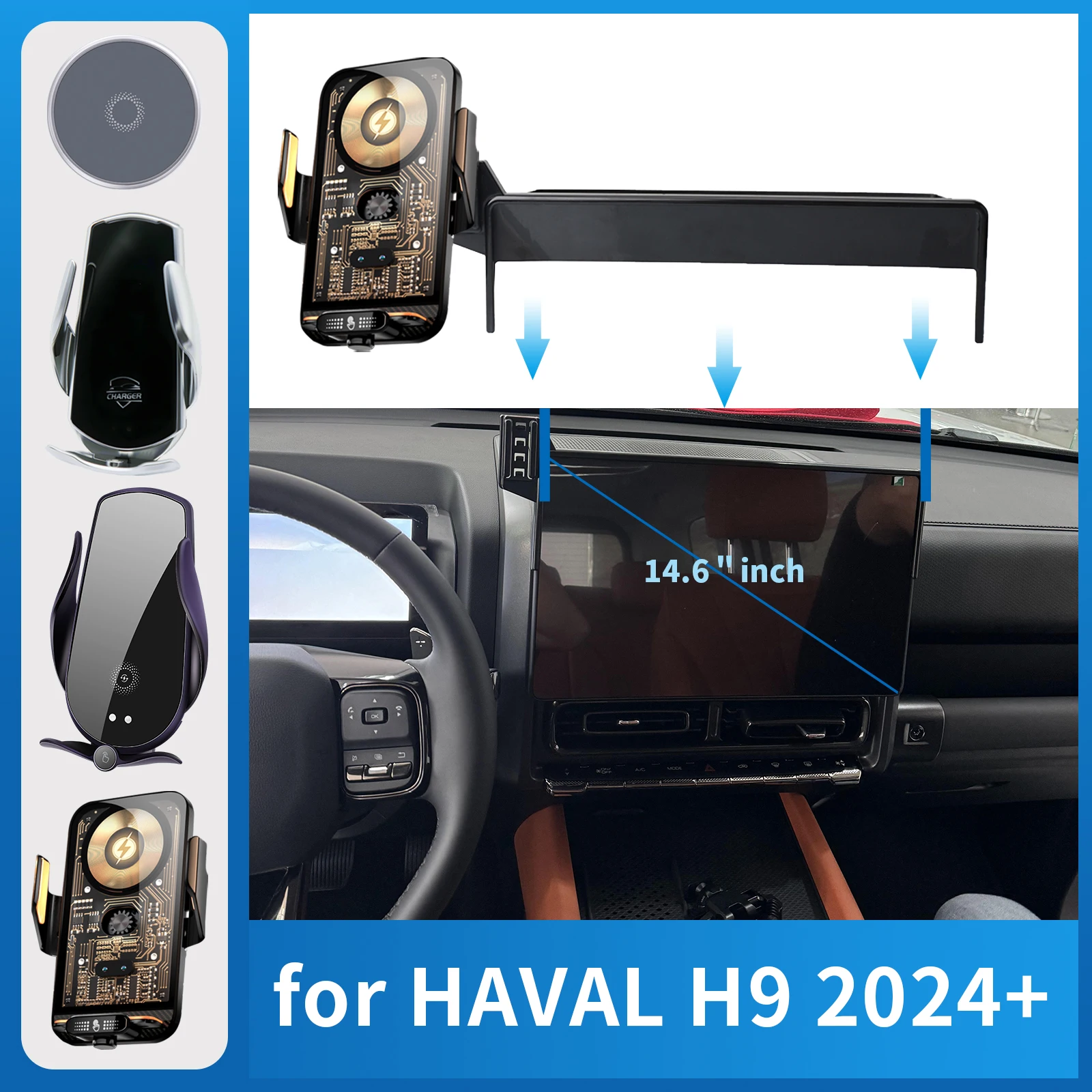 Car Mobile Phone Holder for HAVAL H9 2024 2025 Charging GPS Bracket Navigation Stand Auto Accessories
Car Mobile Phone Holder for HAVAL H9 2024 2025 Charging GPS Bracket Navigation Stand Auto Accessories